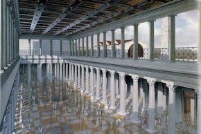 Reconstruction of the interior of the Basilica Ulpia