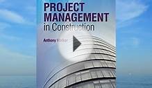 Project Management in Construction [Download] Full Ebook